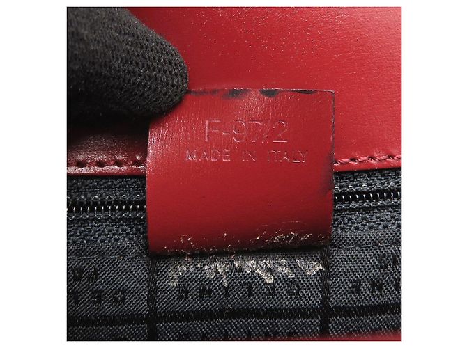 Céline Bolso Celine Double Flap en rojo vino - vista 10