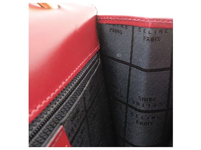 Céline Bolso Celine Double Flap en rojo vino - vista 13