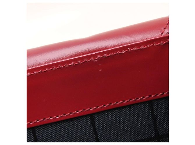 Céline Bolso Celine Double Flap en rojo vino - vista 14