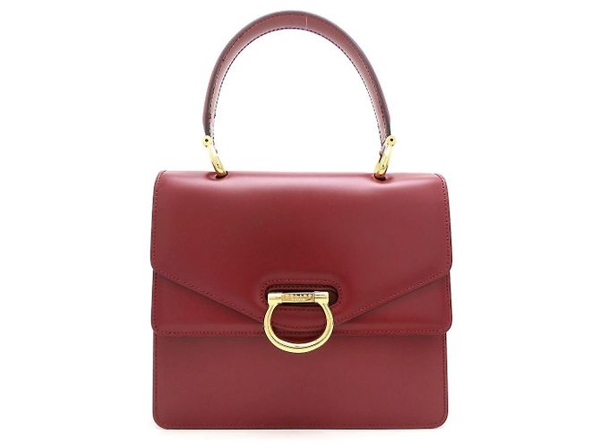 Céline Bolso Celine Double Flap en rojo vino - vista 2