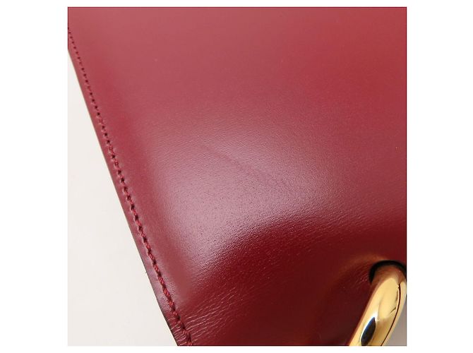 Céline Bolso Celine Double Flap en rojo vino - vista 23