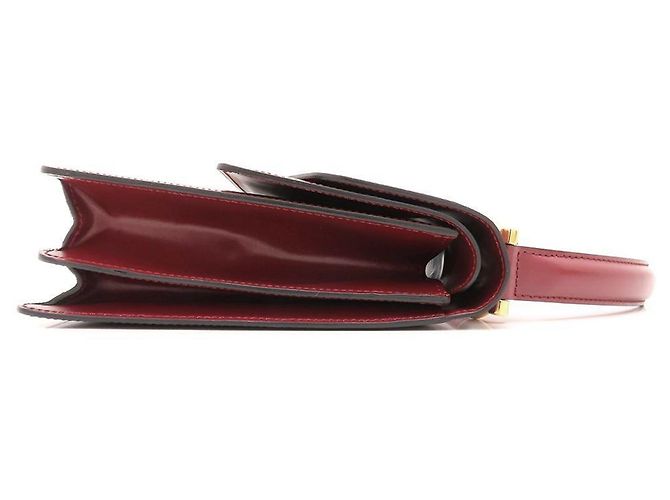 Céline Bolso Celine Double Flap en rojo vino - vista 3