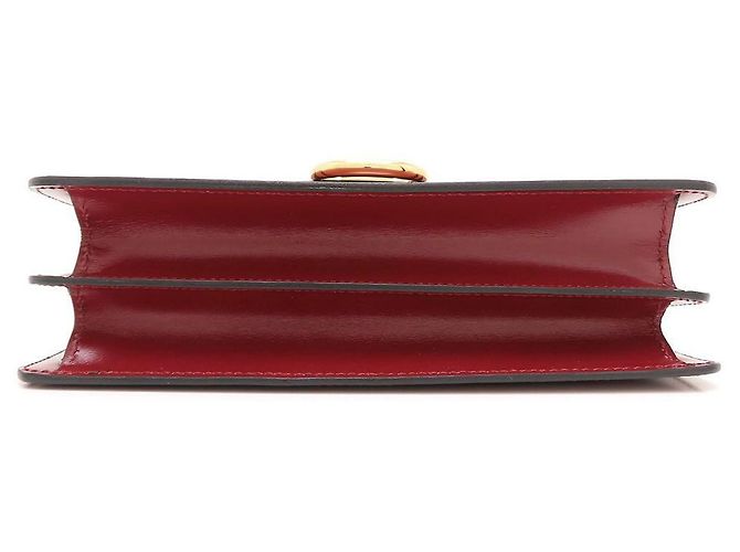 Céline Bolso Celine Double Flap en rojo vino - vista 4