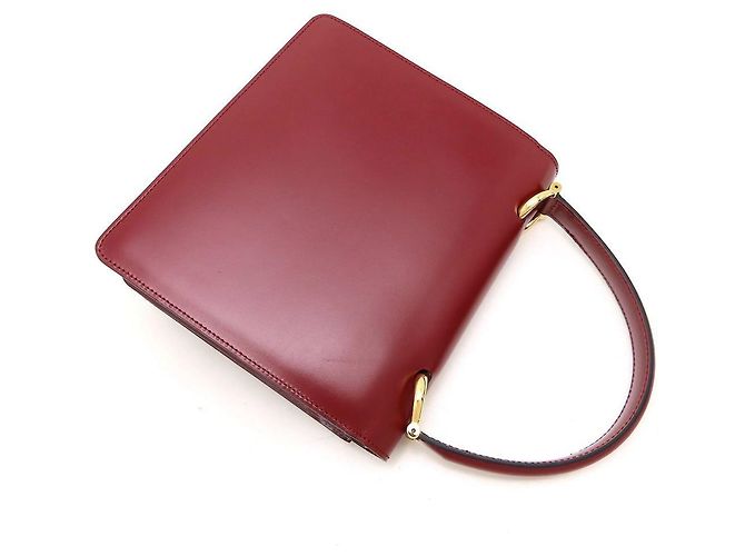 Céline Bolso Celine Double Flap en rojo vino - vista 5