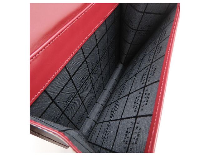 Céline Bolso Celine Double Flap en rojo vino - vista 8