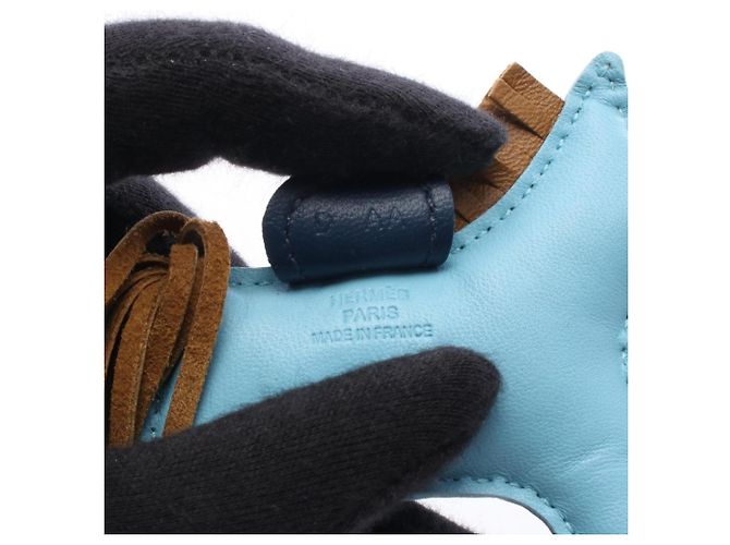 Hermès Hermes Rodeo PM Celeste Craft Bleu de Malte Charm - vista 3