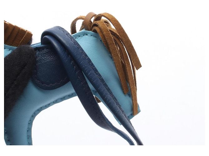Hermès Hermes Rodeo PM Celeste Craft Bleu de Malte Charm - vista 4