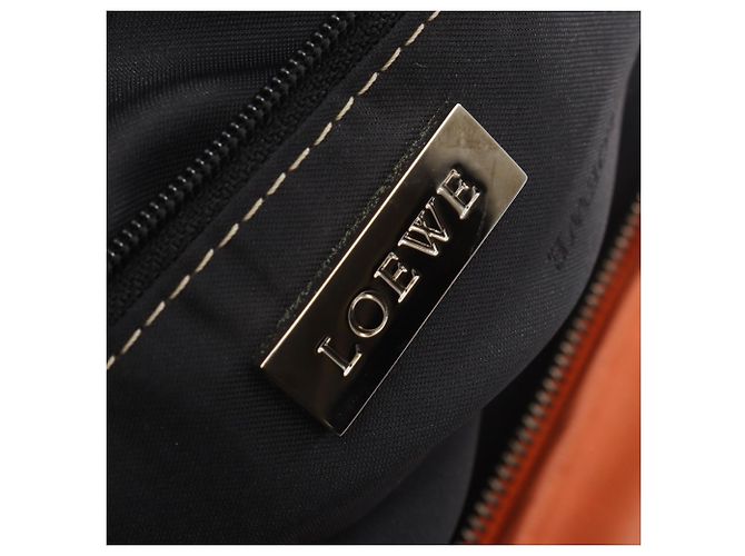 Loewe Amazona 36 Handtasche aus orangefarbenem Leder - Ansicht 4