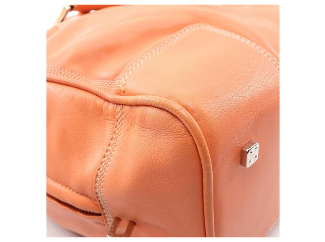 Loewe Amazona 36 Handtasche aus orangefarbenem Leder - Ansicht 5