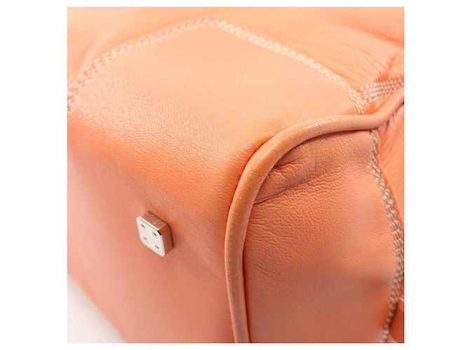 Loewe Amazona 36 Handtasche aus orangefarbenem Leder - Ansicht 6