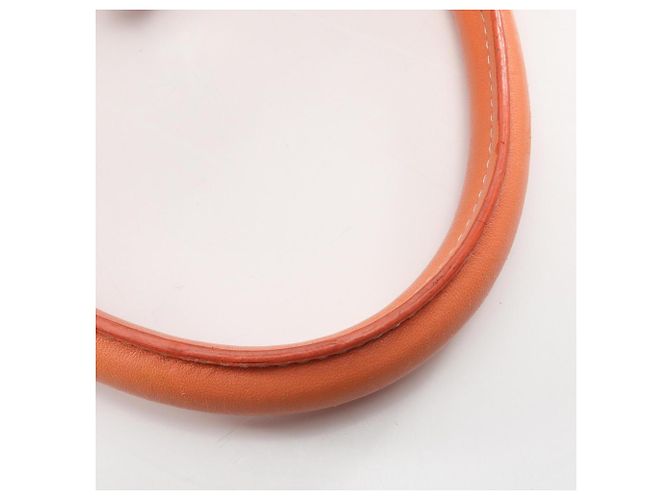 Loewe Amazona 36 Handtasche aus orangefarbenem Leder - Ansicht 8