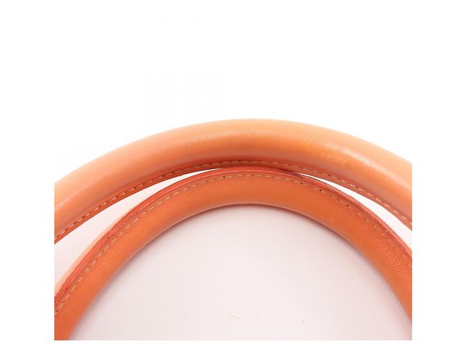 Loewe Amazona 36 Handtasche aus orangefarbenem Leder - Ansicht 9