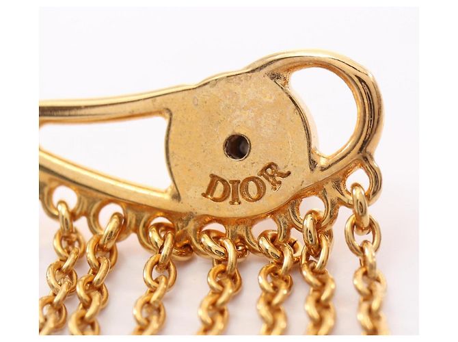 Orecchini a goccia placcati oro Christian Dior - vista 3