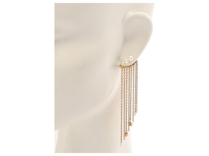Orecchini a goccia placcati oro Christian Dior - vista 4
