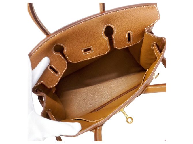 Hermès Bolsa Hermes Birkin 30 Togo Gold - vista 4
