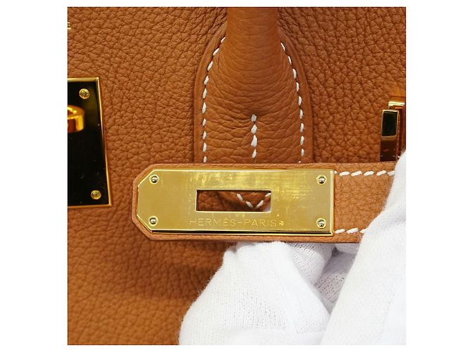 Hermès Bolsa Hermes Birkin 30 Togo Gold - vista 7