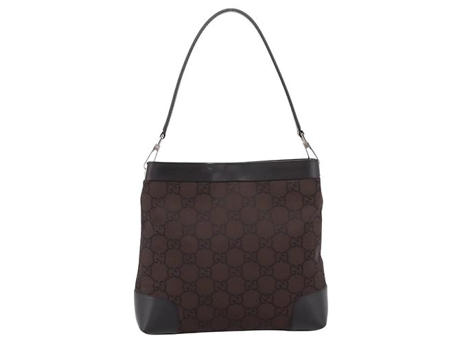 Gucci Vintage Clasp Handle Hobo (Outlet) GG Canvas Medium - vista 2