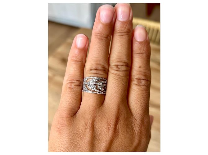 Ginette NY Ring aus Gelbgold und Diamanten - Ansicht 3