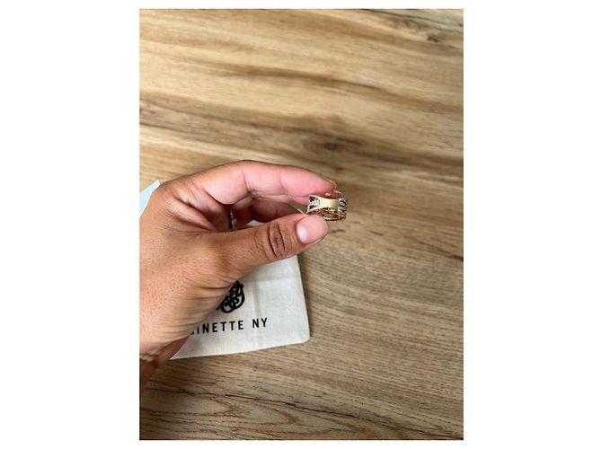 Ginette NY Ring aus Gelbgold und Diamanten - Ansicht 5