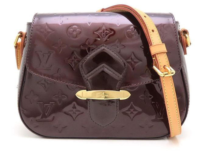 Borsa a tracolla Louis Vuitton Vernis Bellflower PM - vista 2