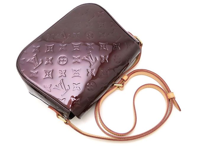Borsa a tracolla Louis Vuitton Vernis Bellflower PM - vista 5