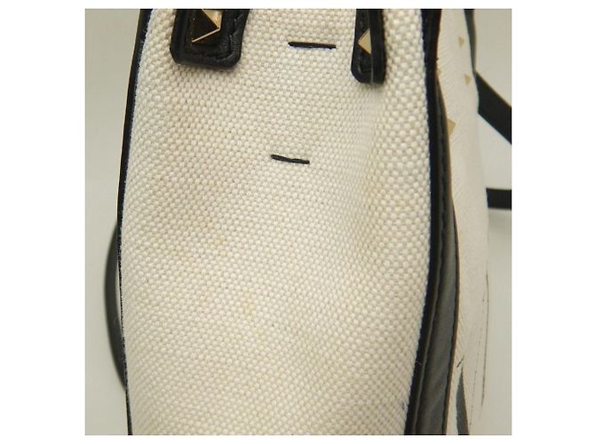 Borsa Tote Valentino Garavani in tela e pelle - vista 12