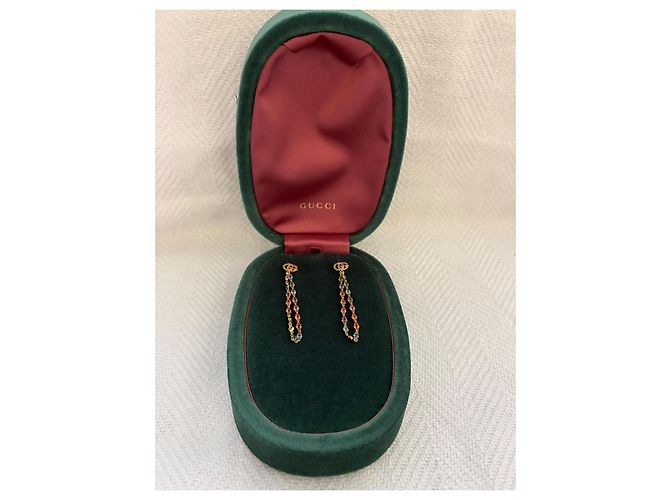 Gucci GG Ohrringe mit bunten Edelsteinen - Ansicht 3