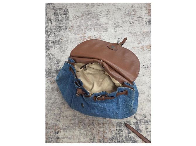 Bolso Miu Miu de denim y cuero - vista 12