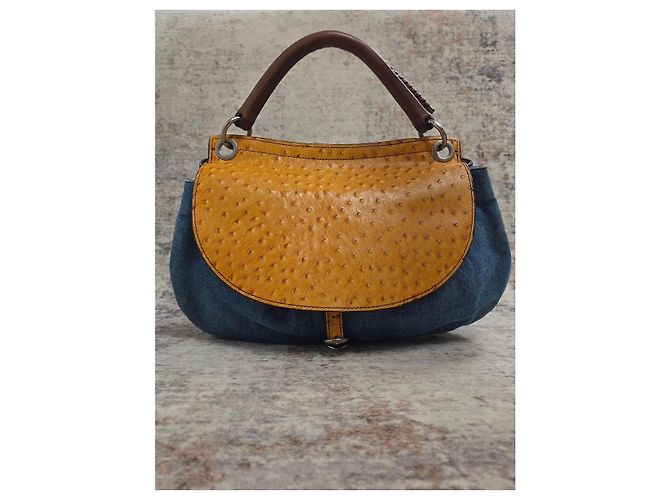 Bolso Miu Miu de denim y cuero - vista 3