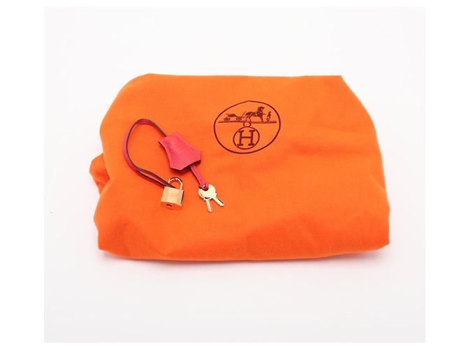 Hermès Borsa a tracolla Bolide 31 in pelle Taurillon Clemence Rouge de Coeur - vista 11