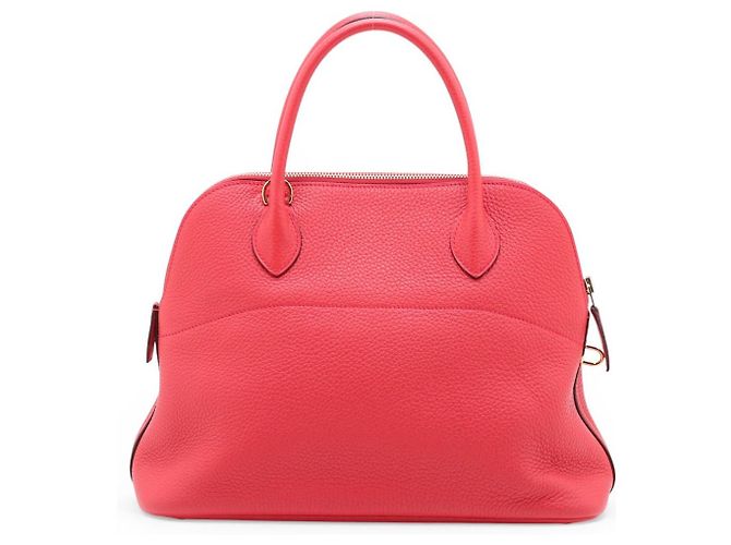 Hermès Borsa a tracolla Bolide 31 in pelle Taurillon Clemence Rouge de Coeur - vista 2