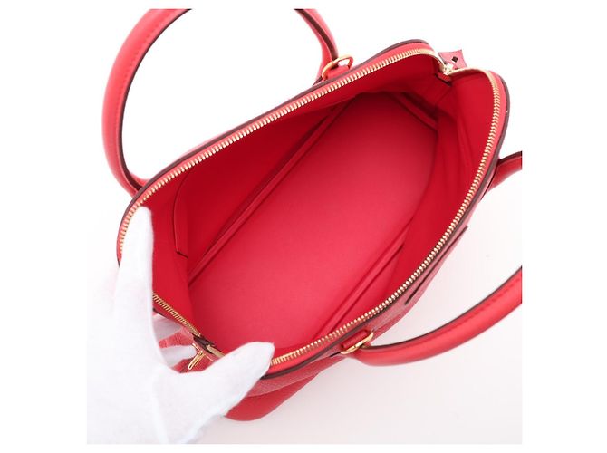 Hermès Borsa a tracolla Bolide 31 in pelle Taurillon Clemence Rouge de Coeur - vista 8