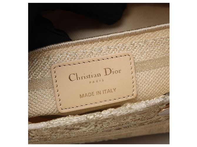 Borsa 2Way Dior Lady D-Joy Racing in Beige - vista 12