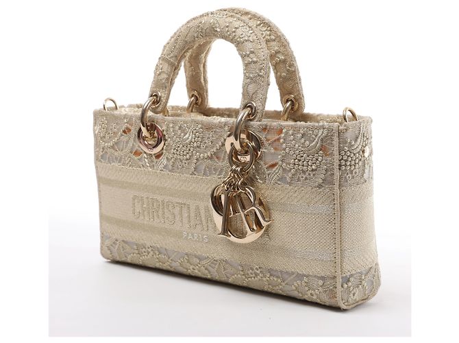 Borsa 2Way Dior Lady D-Joy Racing in Beige - vista 2