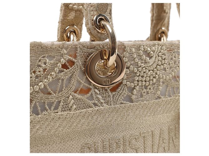 Borsa 2Way Dior Lady D-Joy Racing in Beige - vista 6
