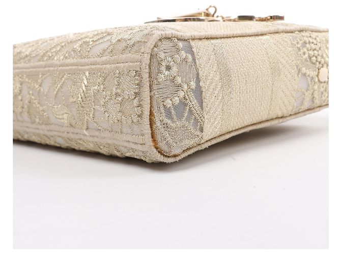 Borsa 2Way Dior Lady D-Joy Racing in Beige - vista 9