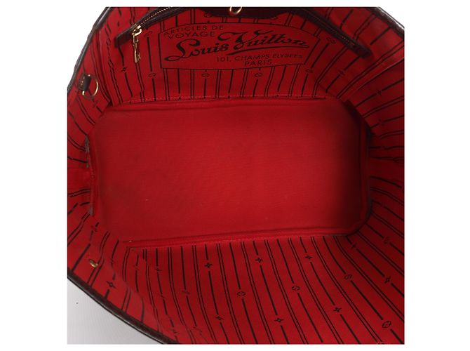 Louis Vuitton Neverfull MM Damier Ebene Schultertasche in Braun N51105 - Ansicht 10