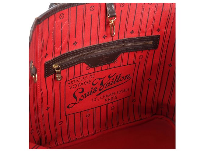 Louis Vuitton Neverfull MM Damier Ebene Schultertasche in Braun N51105 - Ansicht 11
