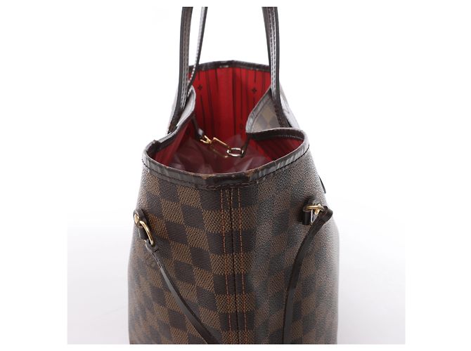 Louis Vuitton Neverfull MM Damier Ebene Schultertasche in Braun N51105 - Ansicht 4