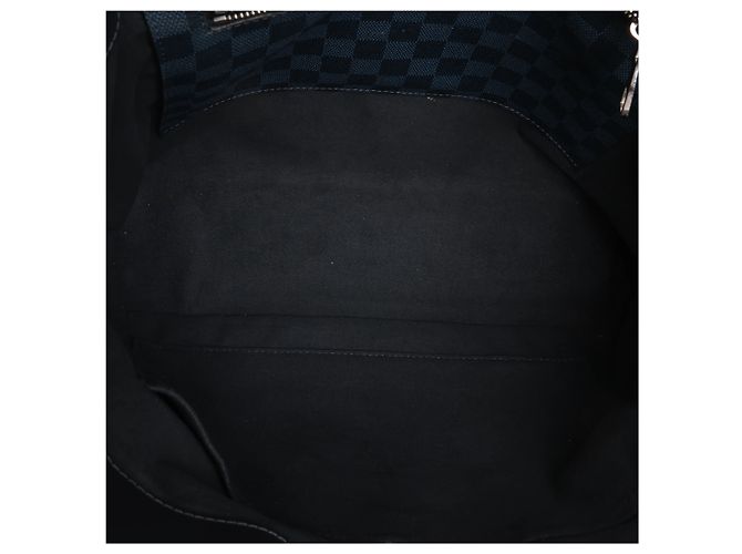 Borsa Louis Vuitton Cabas Voyage Damier Cobalt in blu navy x nero N41397 - vista 12
