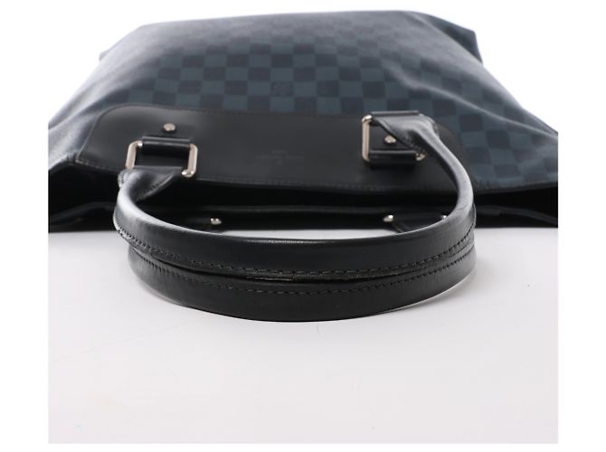 Borsa Louis Vuitton Cabas Voyage Damier Cobalt in blu navy x nero N41397 - vista 6