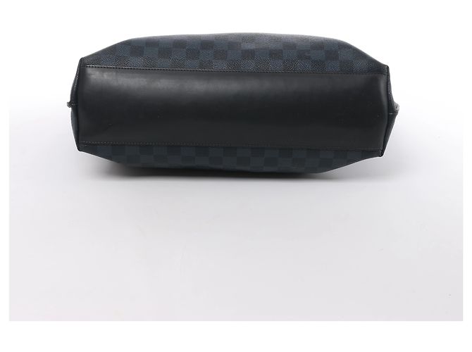 Borsa Louis Vuitton Cabas Voyage Damier Cobalt in blu navy x nero N41397 - vista 7