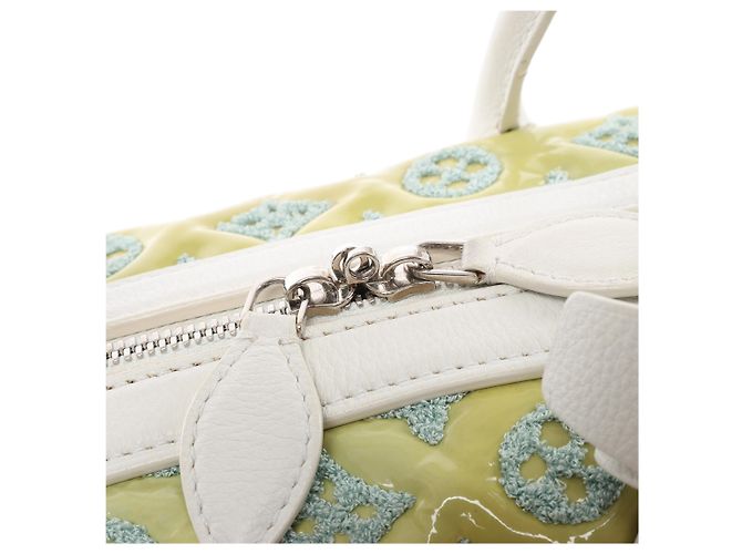Borsa Louis Vuitton Speedy Round Monogram Bouclette in Green M40703 - vista 10
