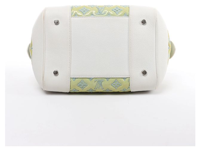 Borsa Louis Vuitton Speedy Round Monogram Bouclette in Green M40703 - vista 11