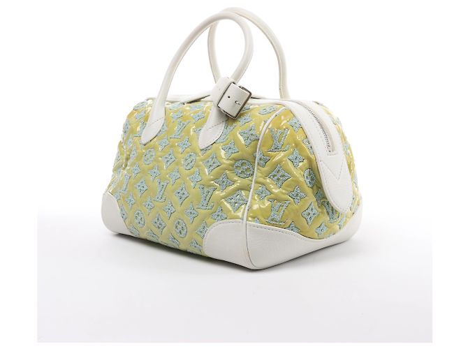 Borsa Louis Vuitton Speedy Round Monogram Bouclette in Green M40703 - vista 2