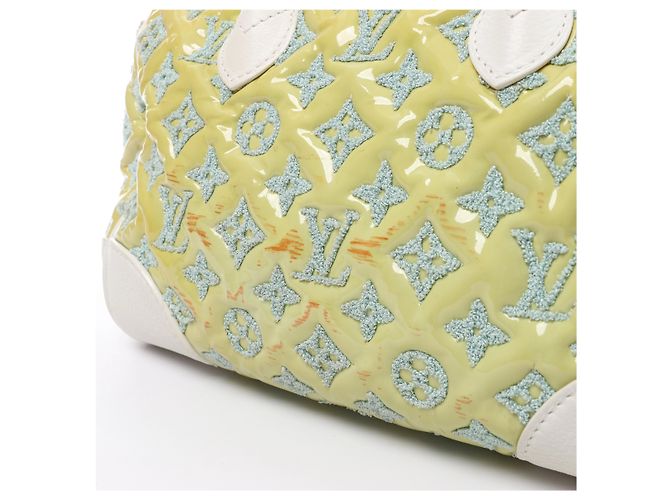 Borsa Louis Vuitton Speedy Round Monogram Bouclette in Green M40703 - vista 4