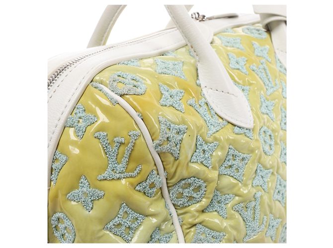 Borsa Louis Vuitton Speedy Round Monogram Bouclette in Green M40703 - vista 6