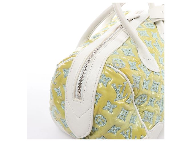 Borsa Louis Vuitton Speedy Round Monogram Bouclette in Green M40703 - vista 7