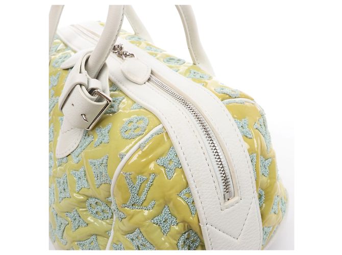 Borsa Louis Vuitton Speedy Round Monogram Bouclette in Green M40703 - vista 8