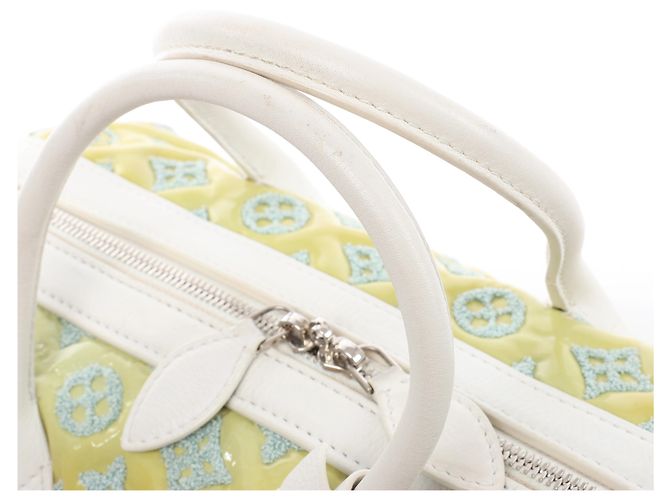 Borsa Louis Vuitton Speedy Round Monogram Bouclette in Green M40703 - vista 9